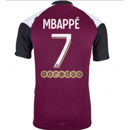 Billiga Fotbollströjor Paris Saint-Germain Kylian Mbappe 7 Tredje tröja 2020/21 Kortärmad